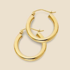 14K Real Gold Hoop Earrings | Timeless Hoop | Birthday Gift | Jewelry Essential